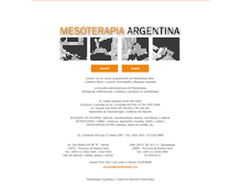 Tablet Screenshot of mesoterapiargentina.com.ar